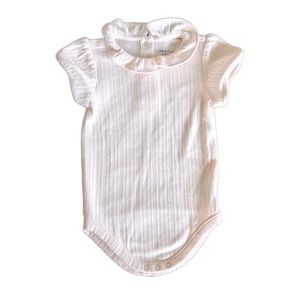 Janie and Jack | Light Pink Collared Onesie | 12-18m